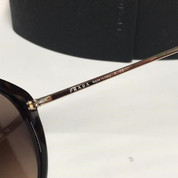 ✨ New Authentic Prada SPR 18X 2AU-4P0 Women’s Sunglasses – Havana with Silver Mi - Picture 13 of 14